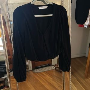 Long sleeve eye hook boutique top